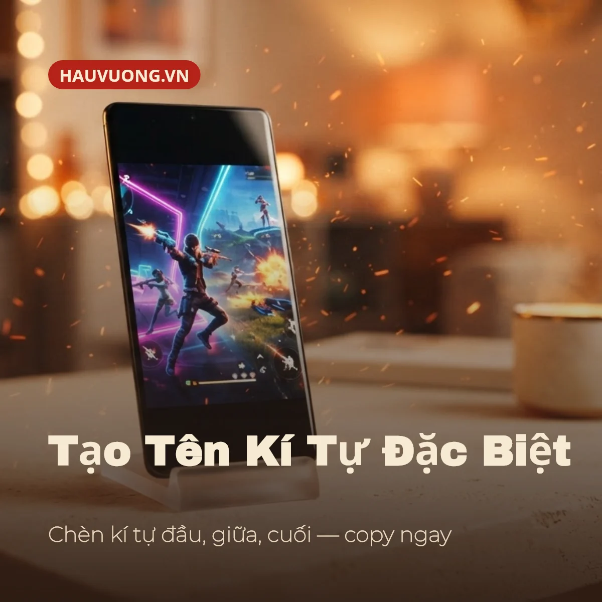 Tạo tên kí tự đặc biệt trên điện thoại, giao diện game cầm tay